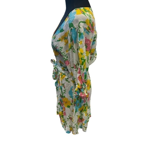 Faithfull the Brand Caliente Floral Print Mini Dress Size 6 - Picture 6 of 15